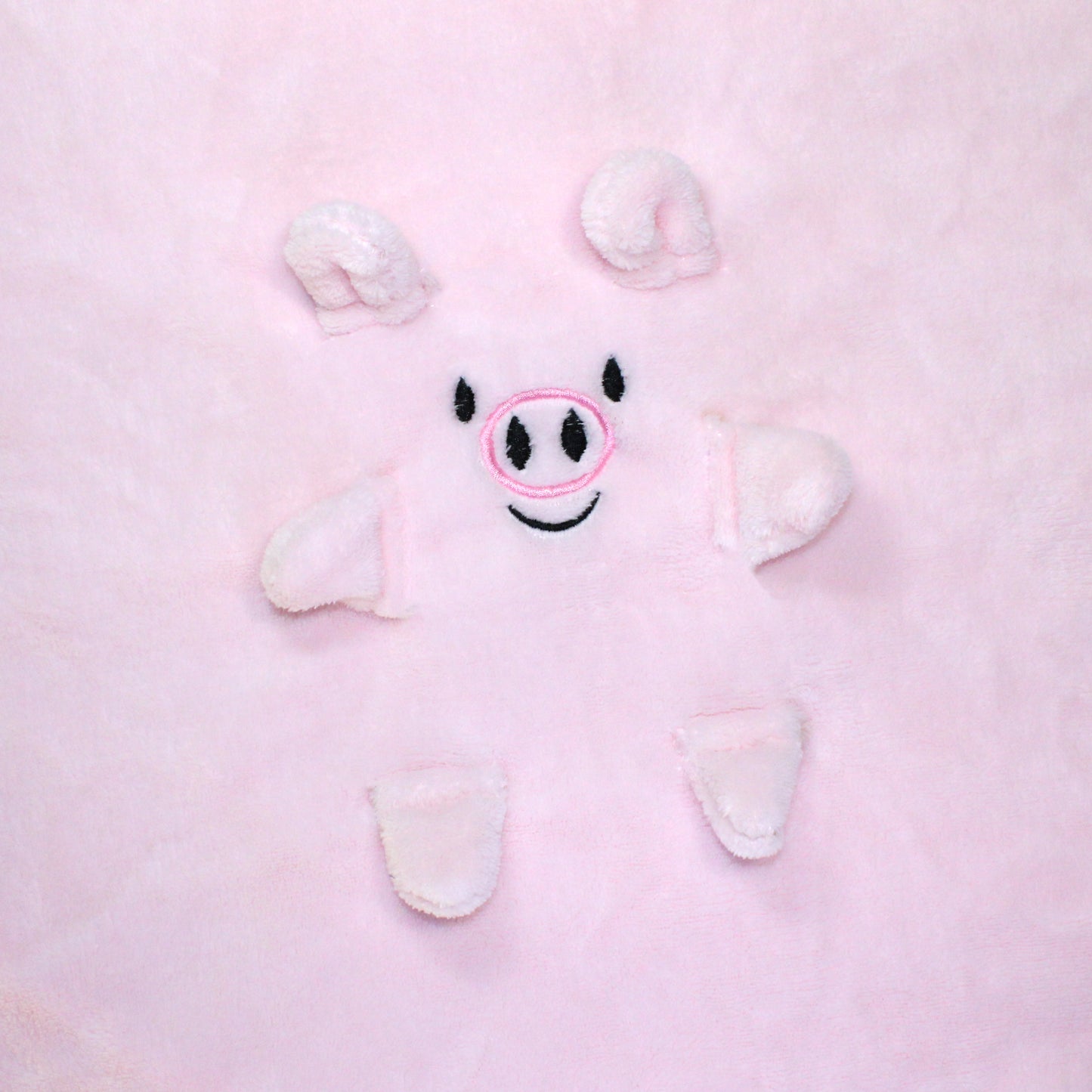 2-in-1 Soft Plush Blanket Plush Toy Pink Pig