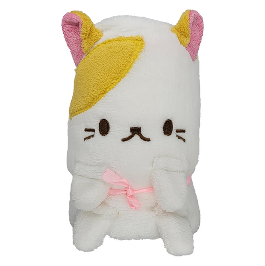 2-in-1 Soft Plush Blanket Plush Toy White Cat