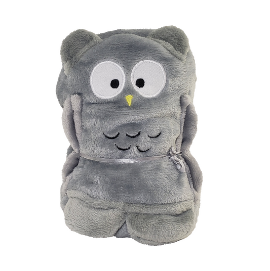 2-in-1 Soft Plush Blanket Plush Toy Owl