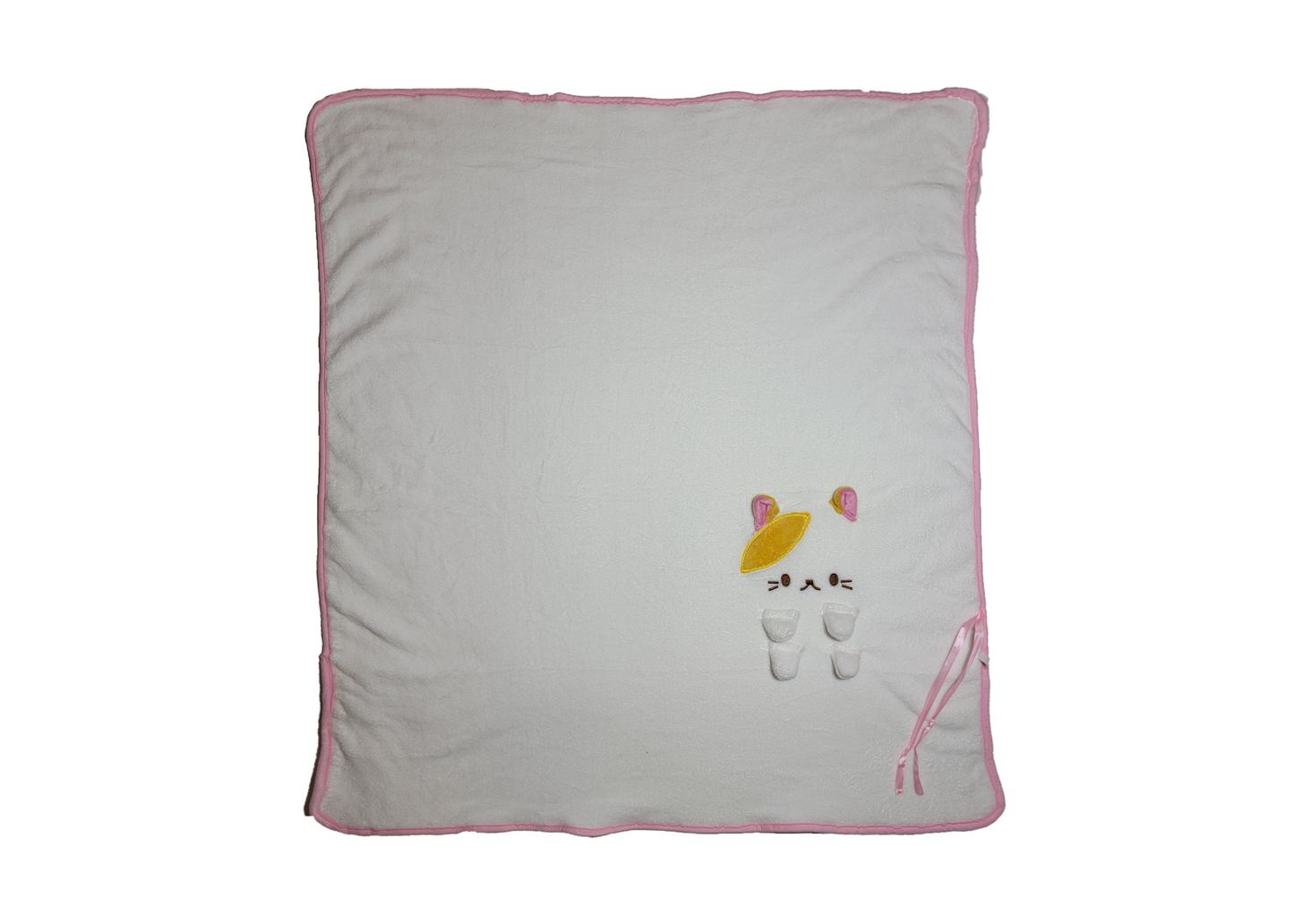 2-in-1 Soft Plush Blanket Plush Toy White Cat